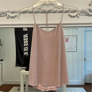 Beautiful shimmery light pink Express top